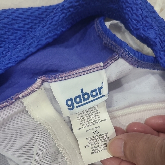 Vibrant Blue One-Piece Swimsuit with V-Neck Twist Vintage - Picture 4 of 4